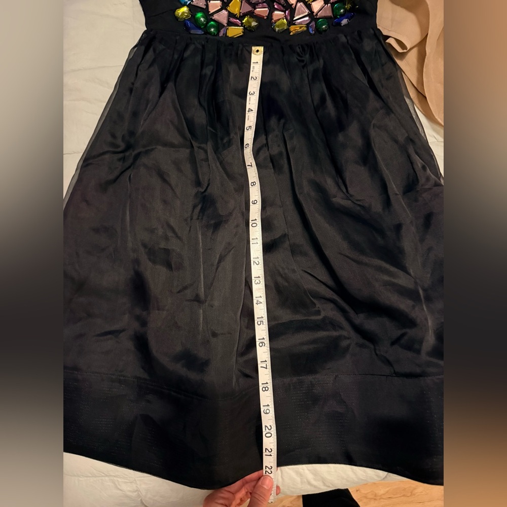 💎Cynthia Rowley Jewel Cascade Organza Mini Dress with Sheer Top – Size Small NWT - Picture 14 of 14
